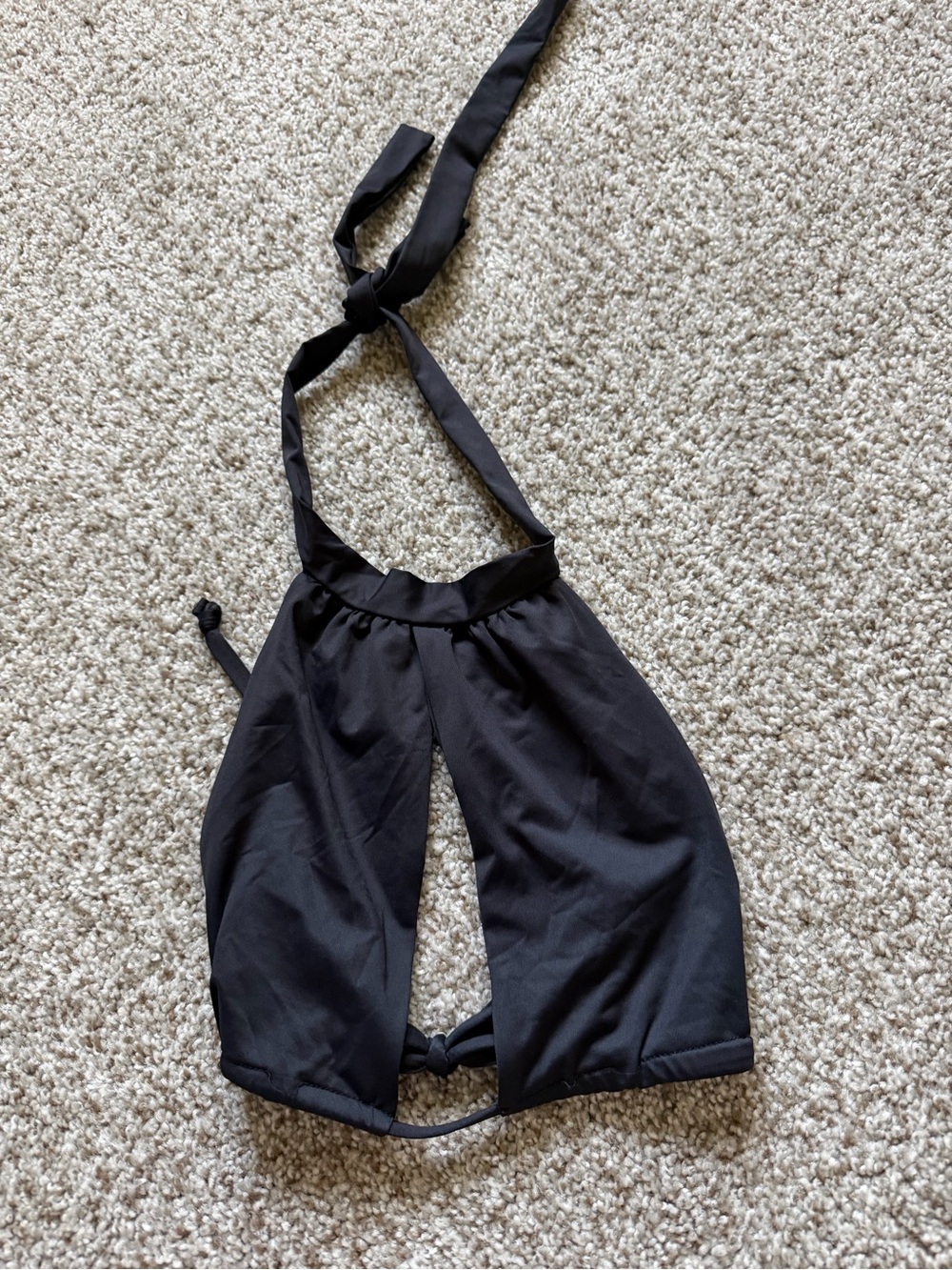 Frankie's Bikinis Black Halter Cutout Swim Top